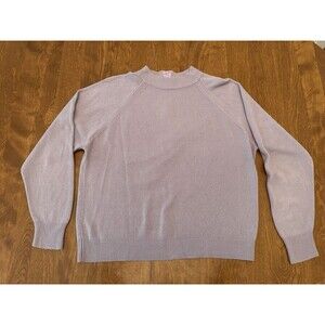 Hampshire Studio Sweater Women’s XL Purple Soft Back 1/4 Zip Vintage MADE IN USA